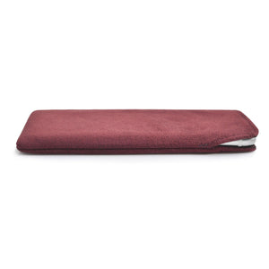 iPhone Alcantara Pouch Cranberry - Wrappers UK