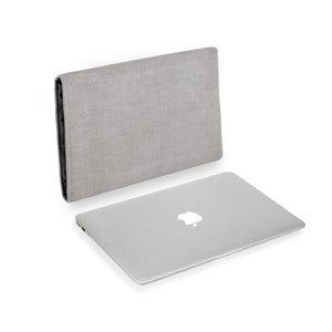 MacBook Linen Silver Grey - Wrappers UK