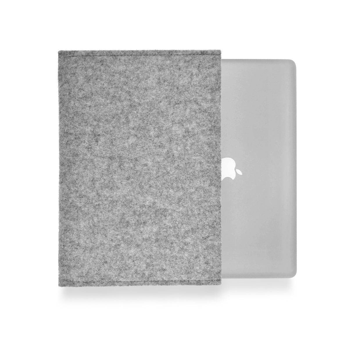 MacBook 12 inch Wool Felt Grey Landscape - Wrappers UK