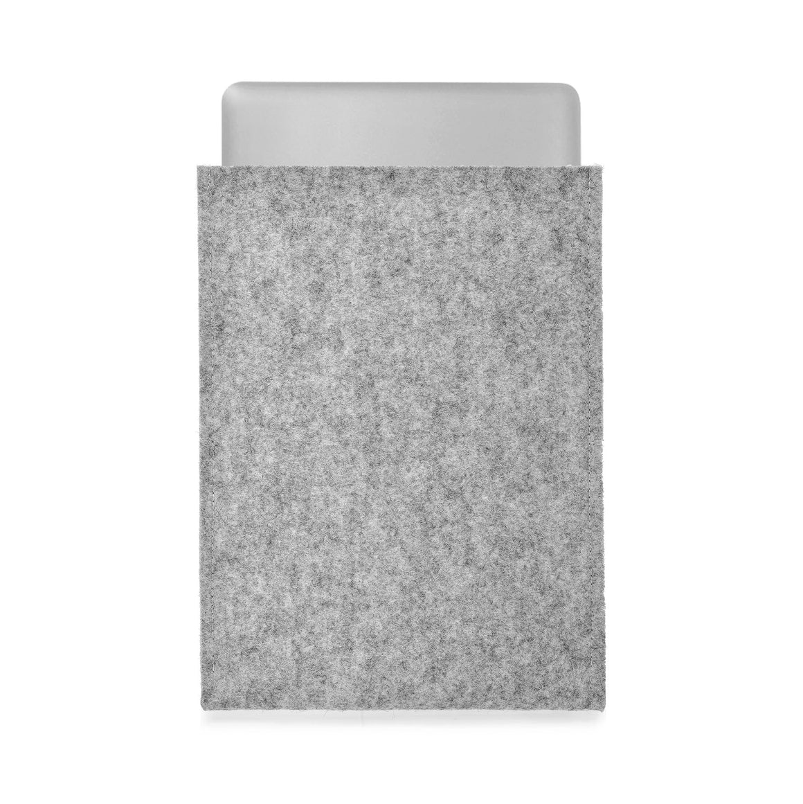 MacBook Pro 13 inch Wool Felt Grey Portrait - Wrappers UK