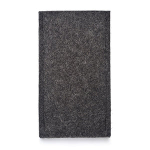 iPhone Wool Felt Cover Charcoal/Yellow - Wrappers UK