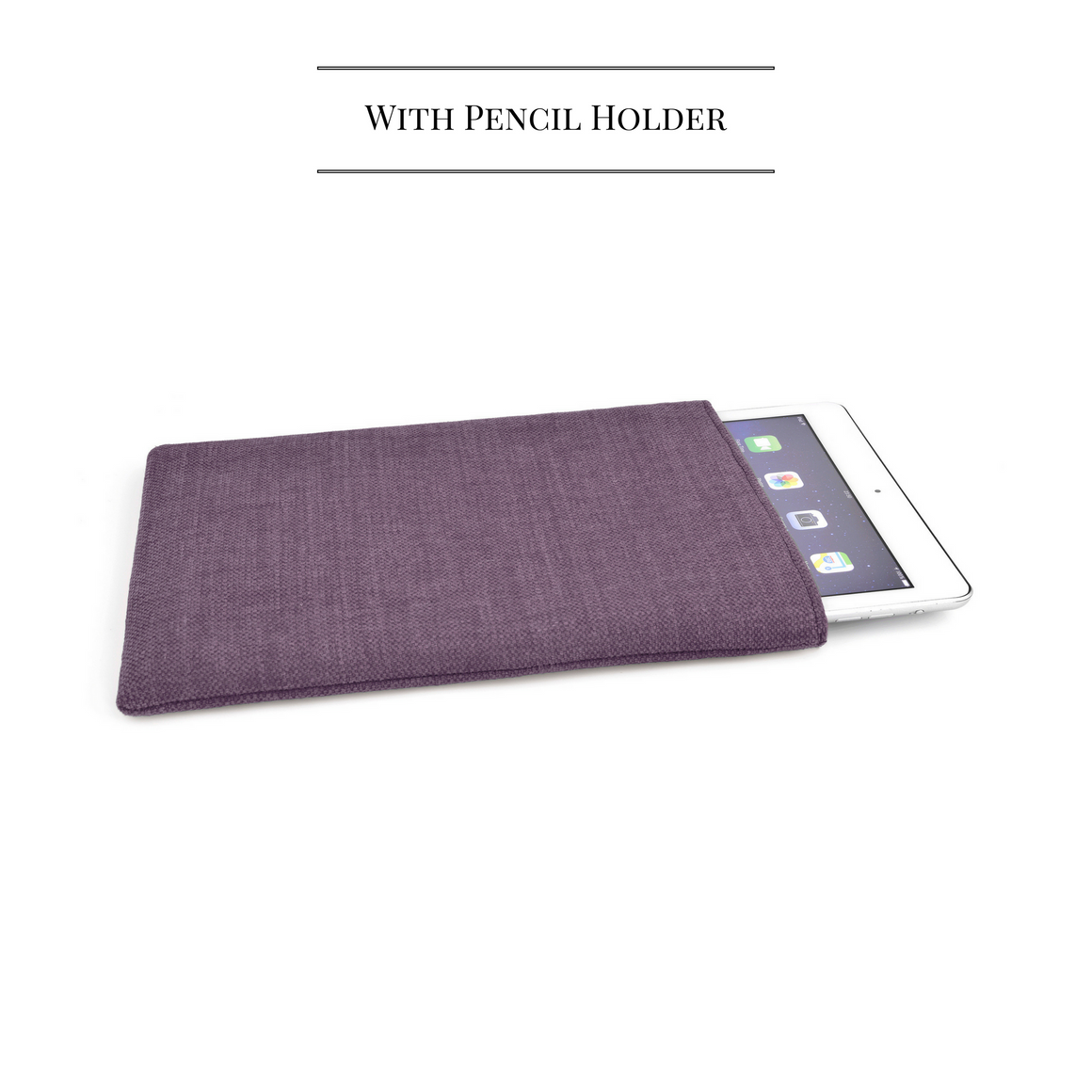 iPad Linen Mulberry + Pencil - Wrappers UK