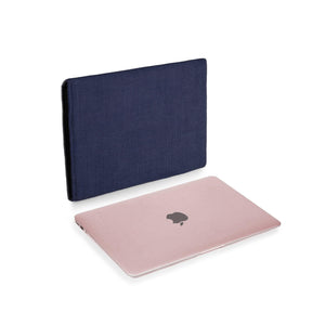 MacBook Linen Navy - Wrappers UK