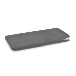 iPhone Alcantara Pouch Charcoal Grey - Wrappers UK